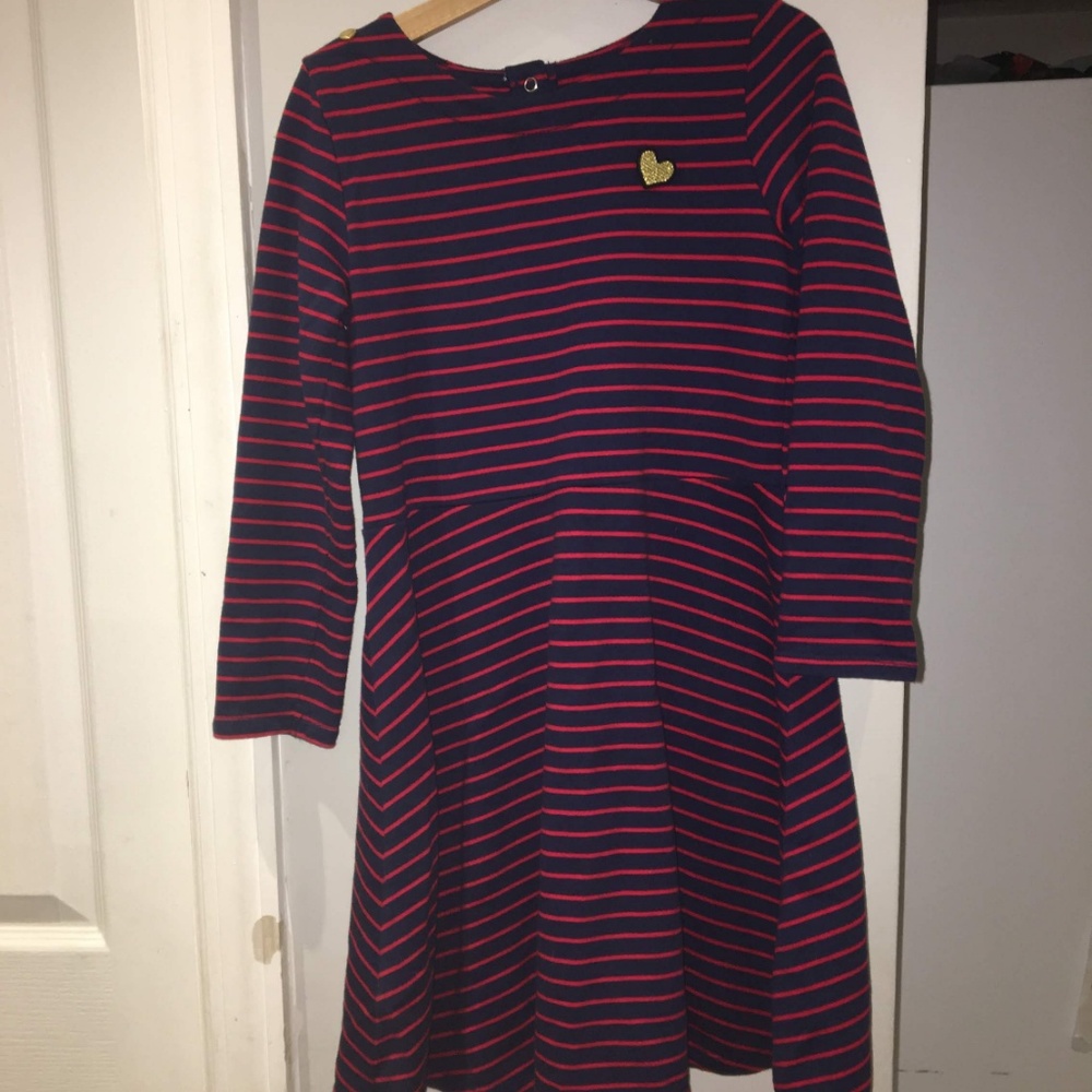 Navy with red stripes a-line OshKosh dress